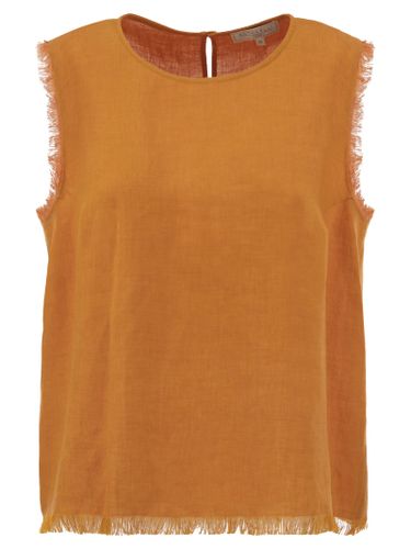 Adrien - Linen Sleeveless Jumper - Antonelli - Modalova