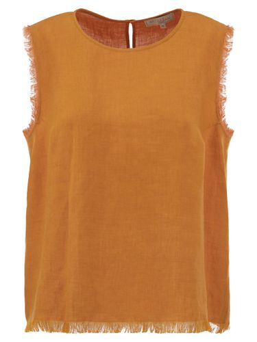 Adrien - Linen Sleeveless Jumper - Antonelli - Modalova