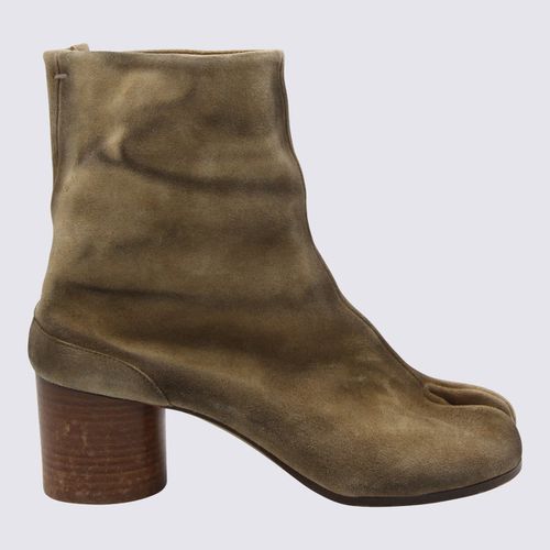 Bronze Suede Tabi Boots - Maison Margiela - Modalova