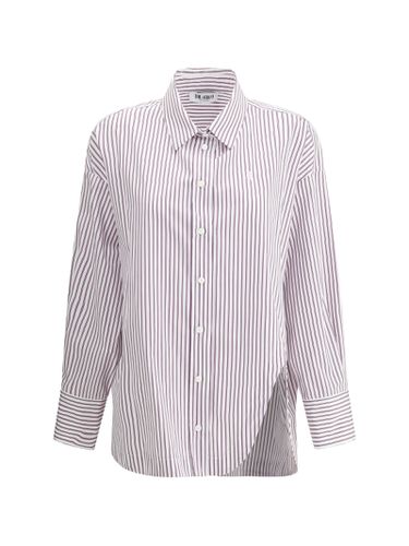 The Attico Asymmetrical Strip Shirt - The Attico - Modalova