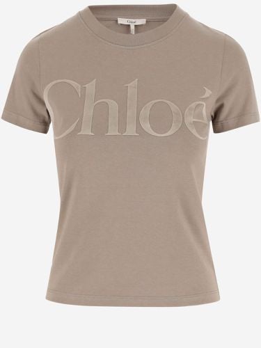 Cotton Jersey T-shirt With Logo - Chloé - Modalova