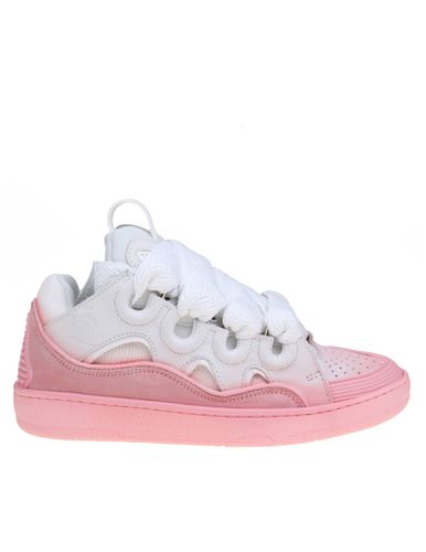 Curb Sneakers In White And Leather - Lanvin - Modalova