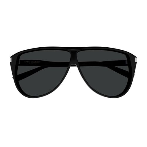 Saint Laurent Sl 731 Gaspar Linea Corner Angle 002 Black Black Sunglasses - Saint Laurent Eyewear - Modalova