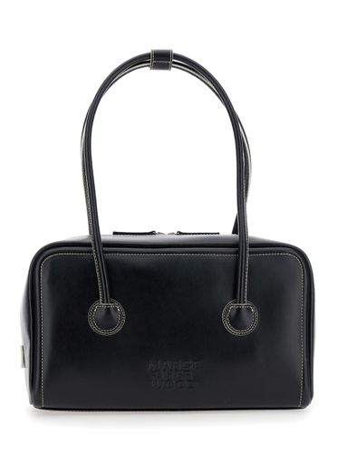 Boston Shoulder Bag With Logo Lettering On The Front In Soft Leather Woman - Marge Sherwood - Modalova