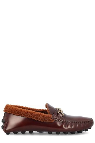 Tod's T Plaque Round Toe Loafers - Tod's - Modalova