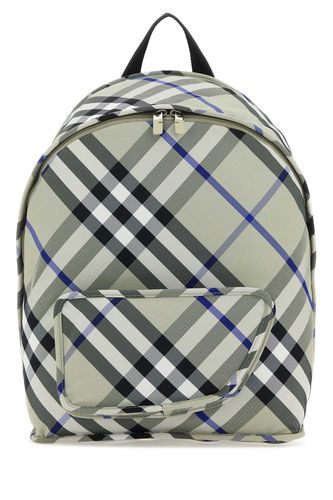 Printed Nylon Shield Backpack - Burberry - Modalova