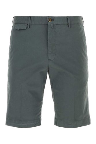 Grey Stretch Cotton Bermuda Shorts - PT Torino - Modalova