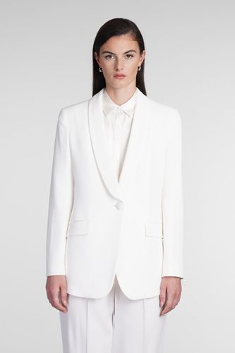 Blazer In White Acetate - Emporio Armani - Modalova