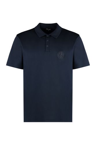 Short Sleeve Cotton Polo Shirt - Giorgio Armani - Modalova