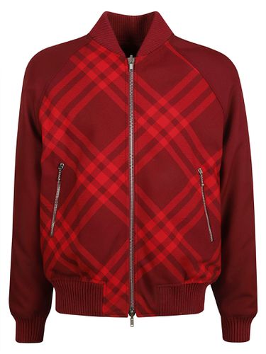 Burberry Check Zip Bomber - Burberry - Modalova