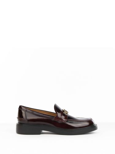 Tod's Leather Moccasin With Logo - Tod's - Modalova