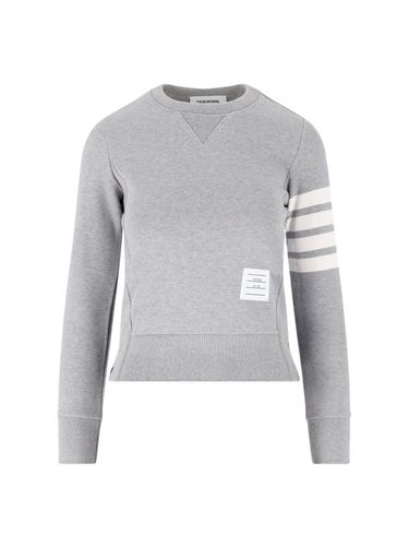 Bar Crew Neck Sweatshirt - Thom Browne - Modalova