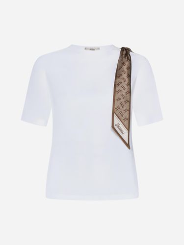Herno Scarf-detail Cotton T-shirt - Herno - Modalova