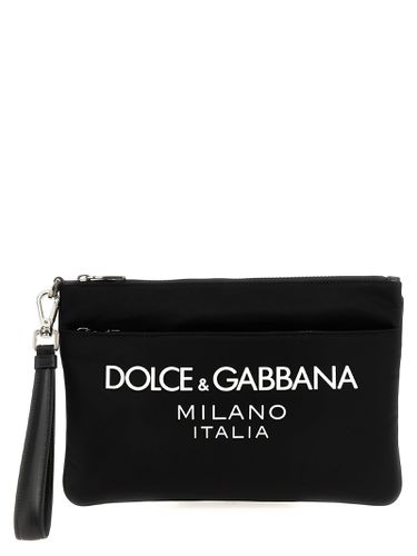 Logo Print Clutch Bag - Dolce & Gabbana - Modalova