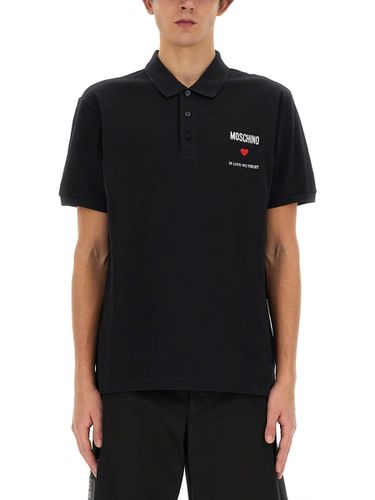 Moschino Polo With Logo - Moschino - Modalova