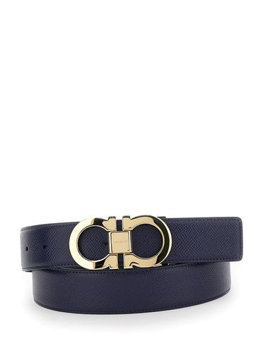 Reversible Belt With Gancini Buckle In Leather Man - Ferragamo - Modalova