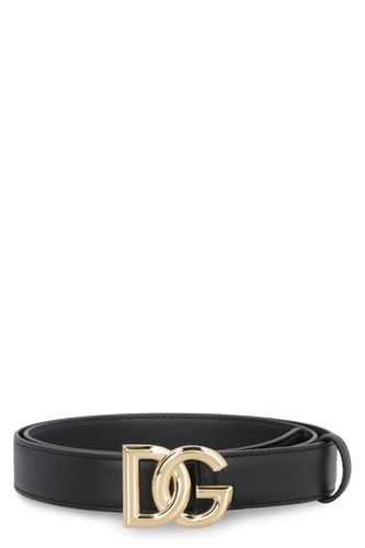 Dg Buckle Leather Belt - Dolce & Gabbana - Modalova