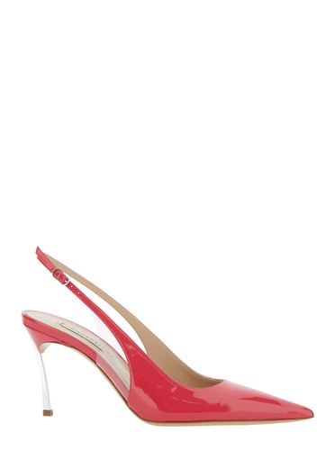 Superblade Tiffany Slingback Pumps With High Heel In Patent Leather Woman - Casadei - Modalova