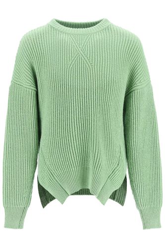 Mint Green Cotton And Wool Sweater - Jil Sander - Modalova