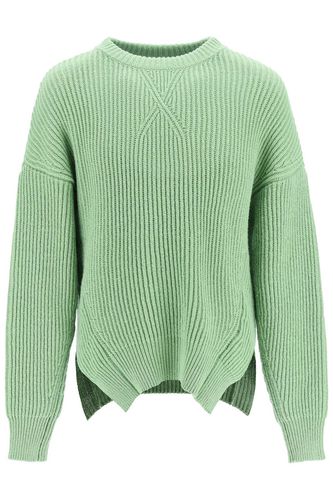 Mint Green Cotton And Wool Sweater - Jil Sander - Modalova