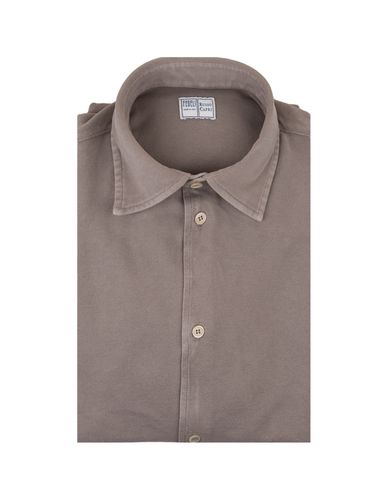 Sand Classic Shirt In Light Piquet - Fedeli - Modalova