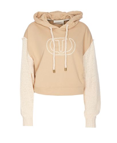 TwinSet Logo Hoodie - TwinSet - Modalova