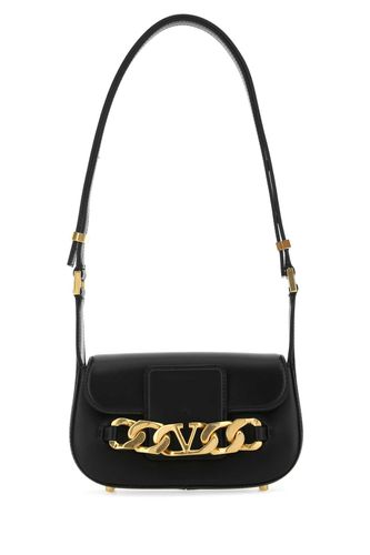 Black Leather Small Vlogo Chain Crossbody Bag - Valentino Garavani - Modalova