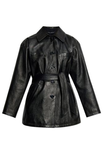 Drop Shoulder Belted Jacket - Dolce & Gabbana - Modalova