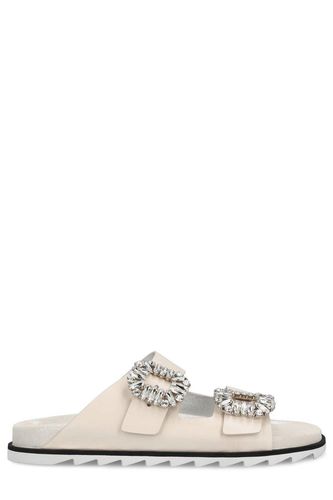 Slidy Viv Buckle Open Toe Mules - Roger Vivier - Modalova