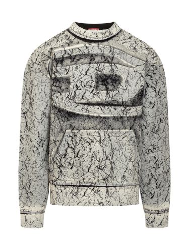 Sweatshirt With Cracked Effect - Diesel - Modalova