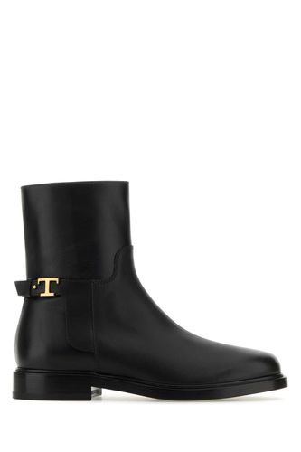 Tod's Black Leather Ankle Boots - Tod's - Modalova