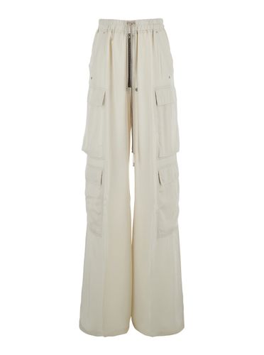 Cargobelas Pants With Patched Cargo Pockets In Acetate And Viscose Blend Woman - Rick Owens - Modalova