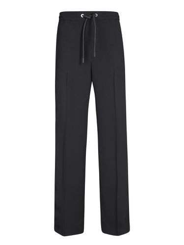 Moncler Black Satin Sports Trousers - Moncler - Modalova