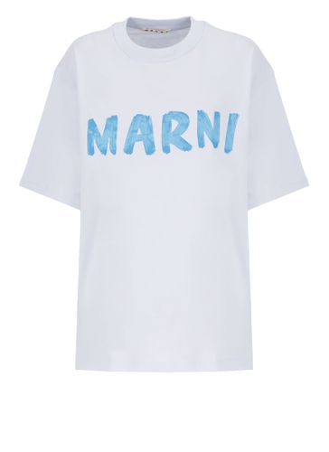 T-shirt With Logo Marni - Marni - Modalova