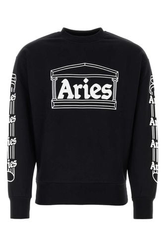 Aries Black Cotton Sweatshirt - Aries - Modalova