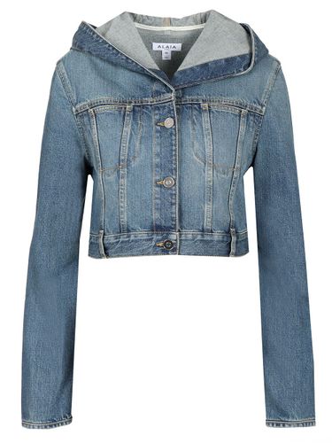 Alaia Hooded Denim Jacket - Alaia - Modalova