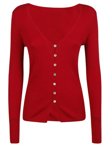 Parosh V-neck Buttoned Cardigan - Parosh - Modalova