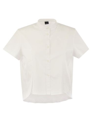 Fay Mandarin Collar Shirt - Fay - Modalova