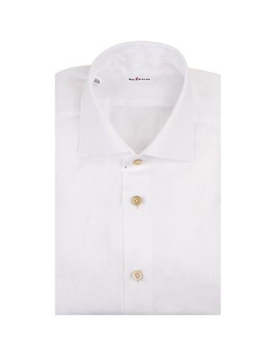 Kiton White Linen Classic Shirt - Kiton - Modalova