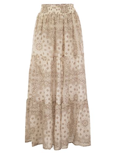 Cheyenne - Long Skirt In Cotton And Silk - MC2 Saint Barth - Modalova