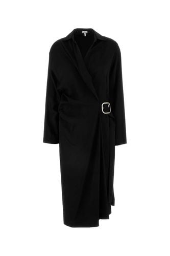 Loewe Black Stretch Cady Dress - Loewe - Modalova