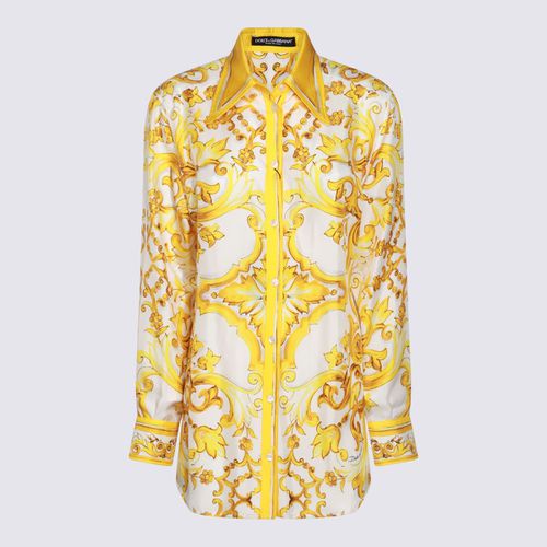 Gold Tone Silk Shirt - Dolce & Gabbana - Modalova