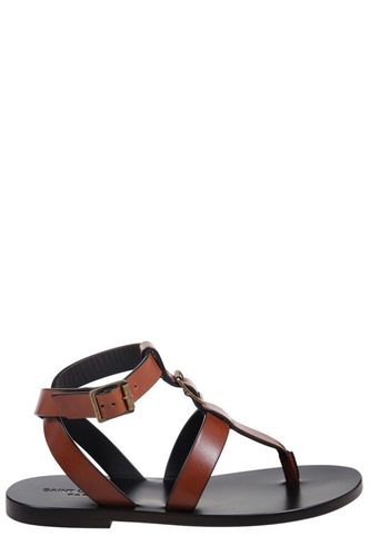 Buckle Detailed Open Toe Sandals - Saint Laurent - Modalova