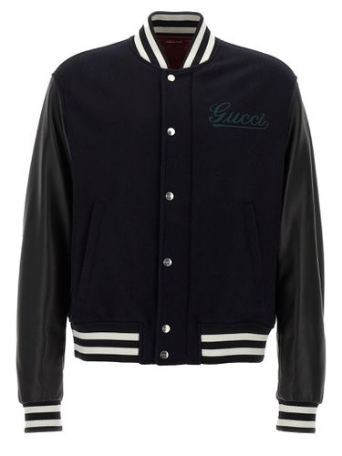 Gucci college Bomber Jacket - Gucci - Modalova