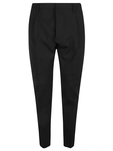 Logo Patch Slim-cut Cropped Trousers - Dsquared2 - Modalova