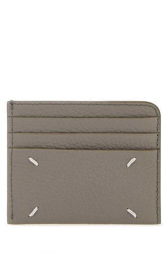 Dove Grey Leather Card Holder - Maison Margiela - Modalova