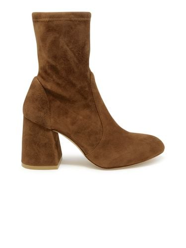 E Suede Flareblock 85 Stretch Bootie - Stuart Weitzman - Modalova