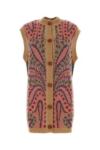 Embroidered Mohair Blend Oversize Vest - Etro - Modalova