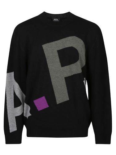 A. P.C. Logo All Over Sweater - A.P.C. - Modalova