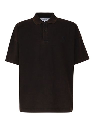 J. W. Anderson Polo Shirt With Anchor Embroidery - J.W. Anderson - Modalova